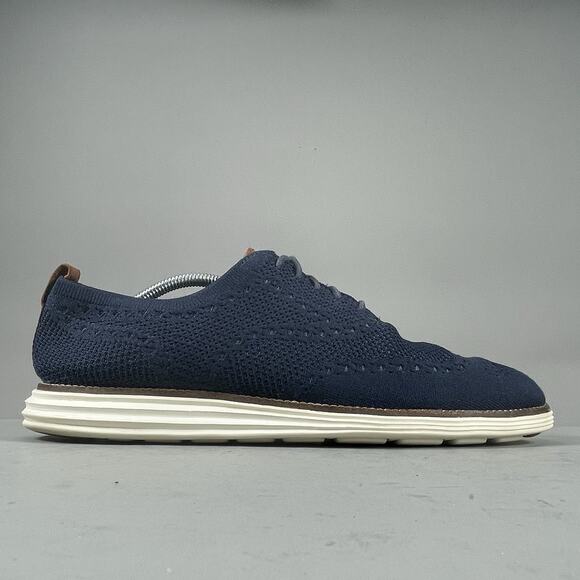 Cole Haan OriginalGrand Stitchlite Men 10.5M Blue Oxford Casual Dress Shoe EUC main image 9
